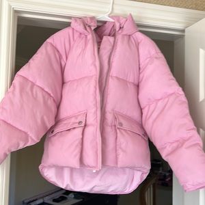 Toast Puffer Jacket new, no tags size small light pink